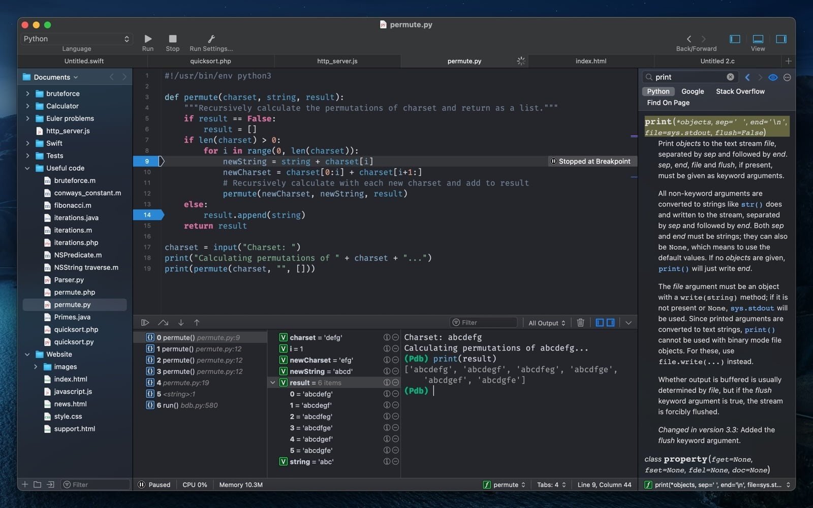 CodeRunner 4 screenshot 1